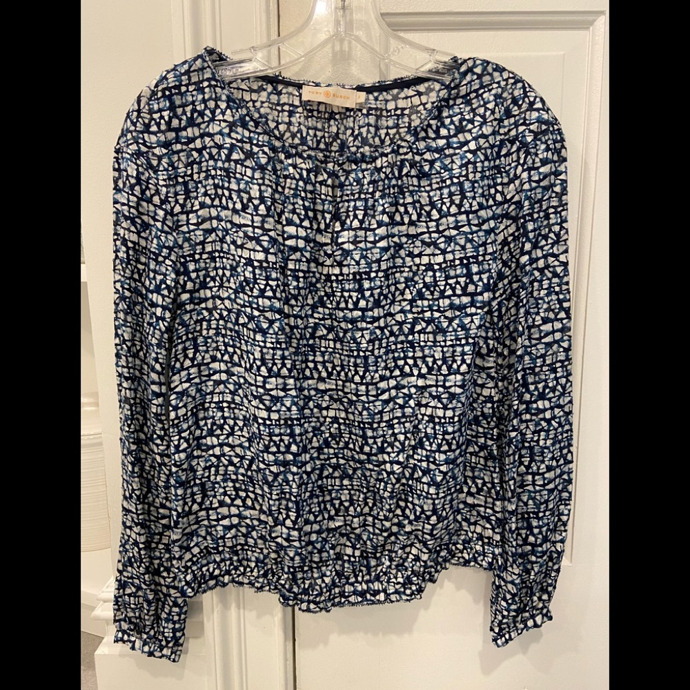Tory Burch Silk Top EUC Sz 0